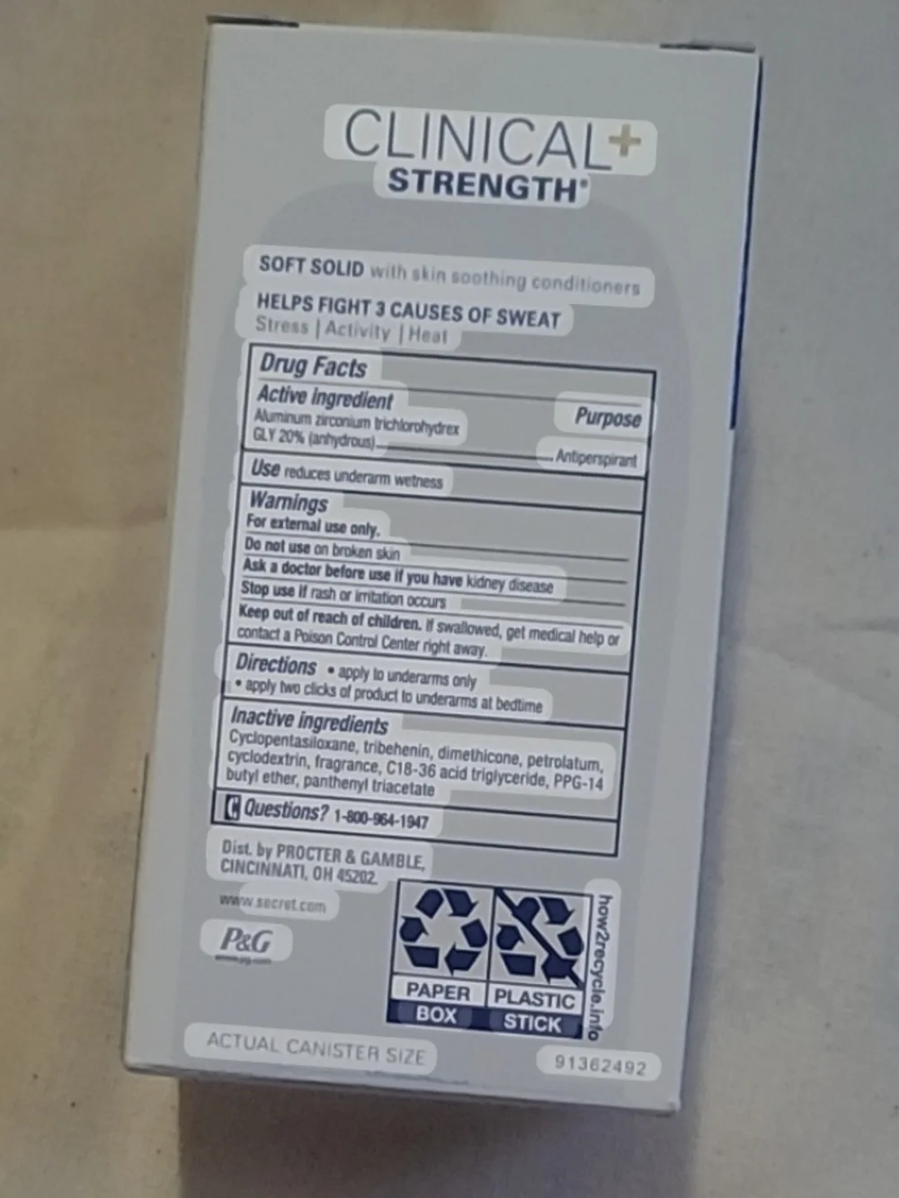Secret Clinical Strength Active Fresh 48 HR Soft Antiperspirant and Deodorant